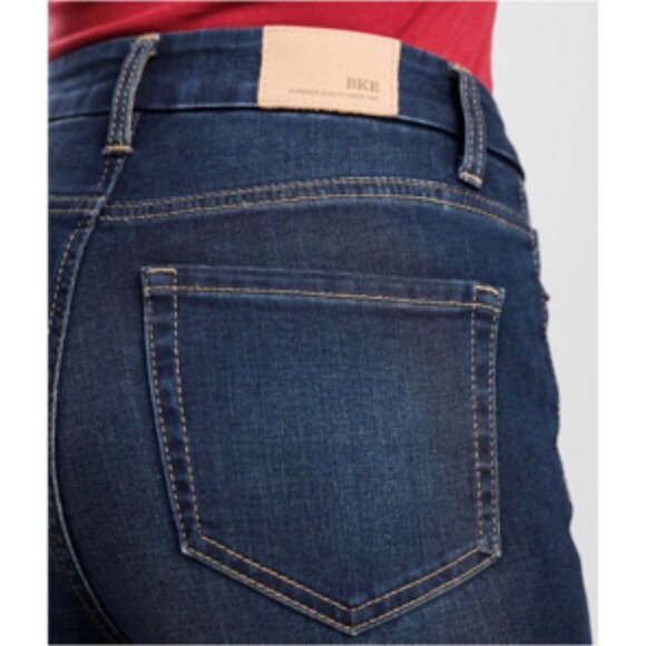 BKE Stretch Flare Jeans Billie Slim Fit High Rise Dark Wash Mariah 26 - Picture 2 of 10